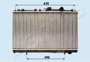 Ashika RDA283101 - Радіатор, охолодження двигуна autocars.com.ua