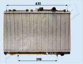 Ashika RDA283102 - Радіатор, охолодження двигуна autocars.com.ua