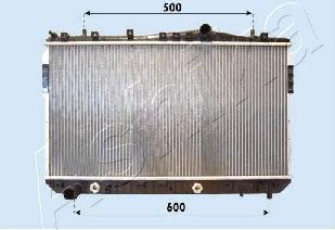 Ashika RDA313021 - Радіатор, охолодження двигуна autocars.com.ua