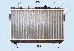 Ashika RDA313022 - Радіатор, охолодження двигуна autocars.com.ua