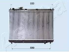 Ashika RDA333026 - Радіатор, охолодження двигуна autocars.com.ua