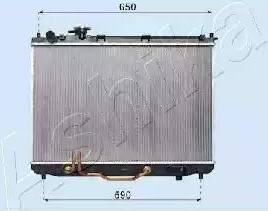 Ashika RDA333027 - Радіатор, охолодження двигуна autocars.com.ua