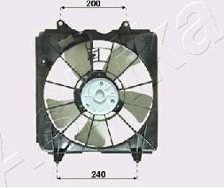 Ashika VNT192001 - Вентилятор, охлаждение двигателя avtokuzovplus.com.ua