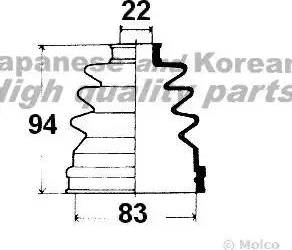 Ashuki 0864-2001 - Пыльник, приводной вал avtokuzovplus.com.ua