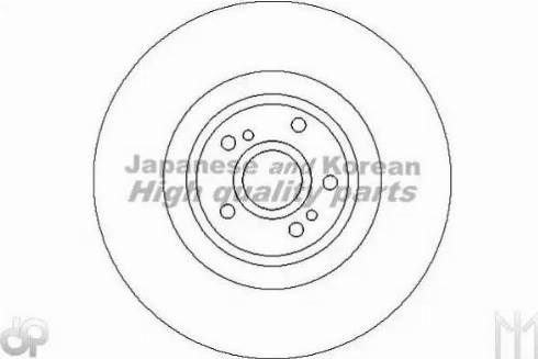 Ashuki 0990-6107 - Гальмівний диск autocars.com.ua