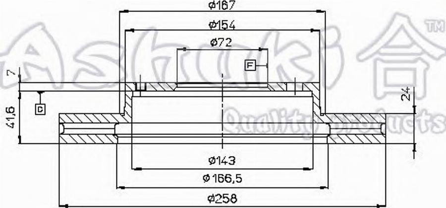 Ashuki 0990-8403 - Тормозной диск avtokuzovplus.com.ua