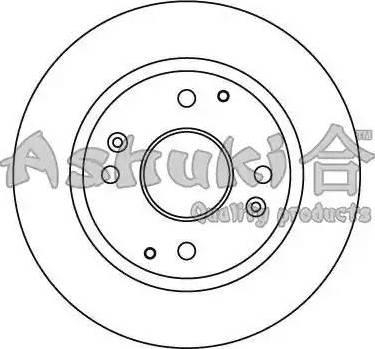 Ashuki 0993-0204 - Тормозной диск avtokuzovplus.com.ua