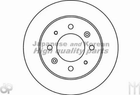 Ashuki 0993-2130 - Гальмівний диск autocars.com.ua