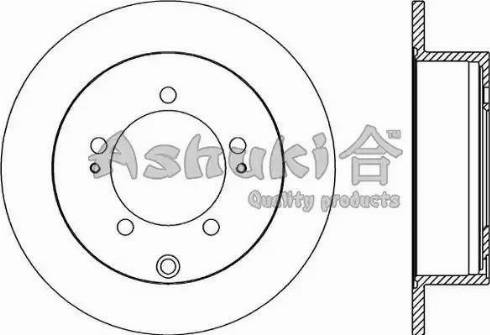 Ashuki 0993-2205 - Тормозной диск avtokuzovplus.com.ua