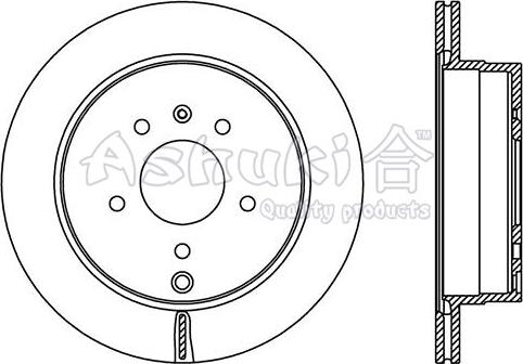 Ashuki 0993-8090 - Тормозной диск avtokuzovplus.com.ua