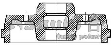 Ashuki 1020-3006 - Гальмівний барабан autocars.com.ua