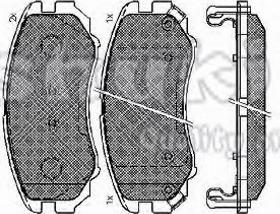 Ashuki 1080-1450 - Гальмівні колодки, дискові гальма autocars.com.ua