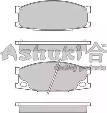 Ashuki 1080-5405 - Гальмівні колодки, дискові гальма autocars.com.ua