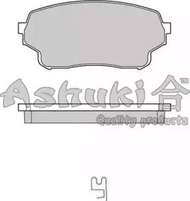 Ashuki 1080-7208 - Гальмівні колодки, дискові гальма autocars.com.ua