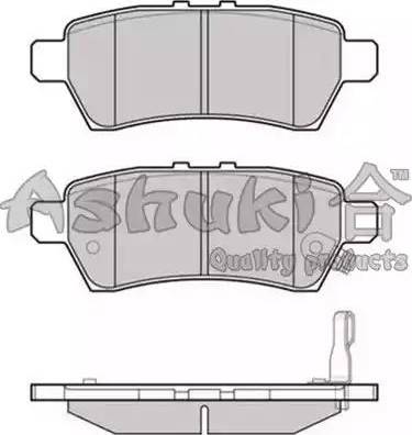 Ashuki 1083-0501 - Гальмівні колодки, дискові гальма autocars.com.ua