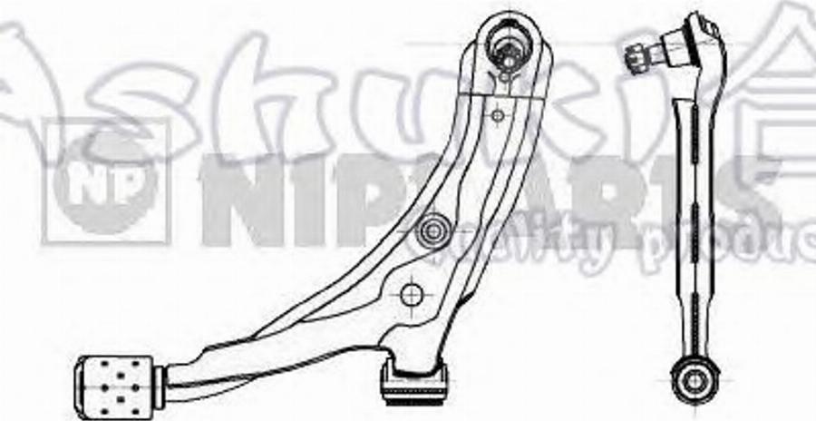 Ashuki 1470-7001 - Рычаг подвески колеса autodnr.net