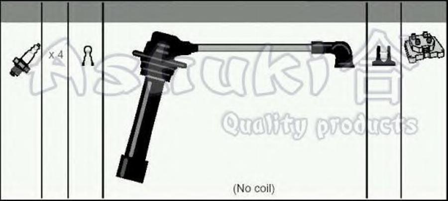 Ashuki 1614-2103 - Комплект проводов зажигания autodnr.net