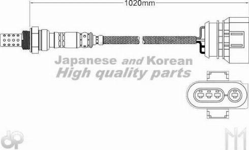 Ashuki 9200-49110 - Лямбда-зонд autocars.com.ua