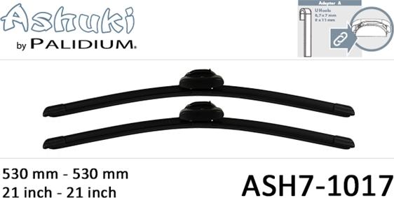 Ashuki ASH7-1017 - Щітка склоочисника autocars.com.ua