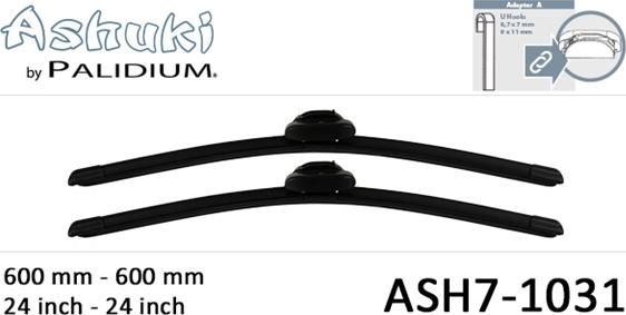 Ashuki ASH7-1031 - Щетка стеклоочистителя avtokuzovplus.com.ua