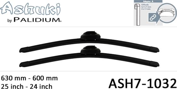 Ashuki ASH7-1032 - Щітка склоочисника autocars.com.ua