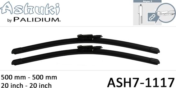 Ashuki ASH7-1117 - Щетка стеклоочистителя avtokuzovplus.com.ua