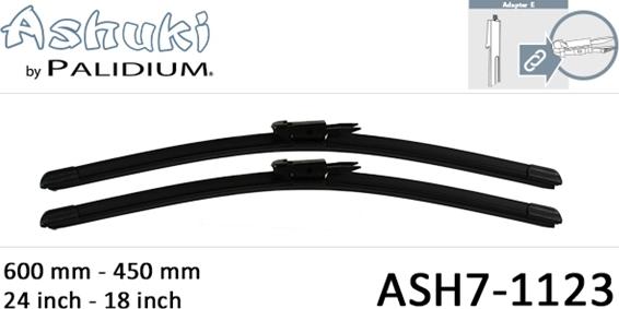 Ashuki ASH7-1123 - Щетка стеклоочистителя avtokuzovplus.com.ua