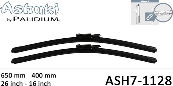 Ashuki ASH7-1128 - Щетка стеклоочистителя avtokuzovplus.com.ua