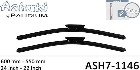 Ashuki ASH7-1146 - Щетка стеклоочистителя autodnr.net