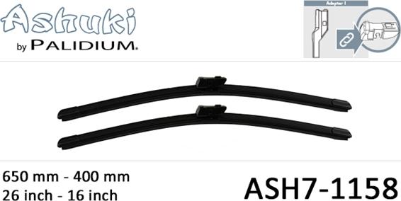 Ashuki ASH7-1158 - Щетка стеклоочистителя autodnr.net