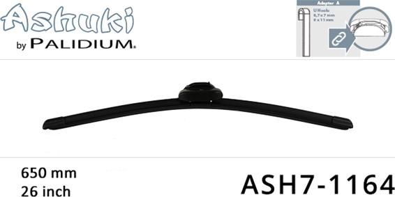 Ashuki ASH7-1164 - Щітка склоочисника autocars.com.ua