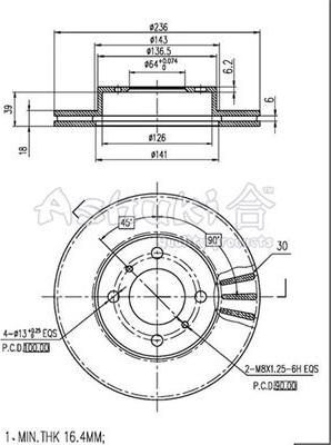 Ashuki C650-10 - Тормозной диск avtokuzovplus.com.ua