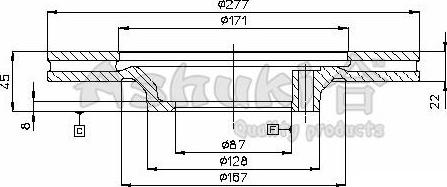 Ashuki C652-20 - Тормозной диск avtokuzovplus.com.ua