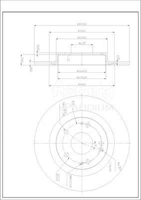 Ashuki H039-84 - Тормозной диск autodnr.net