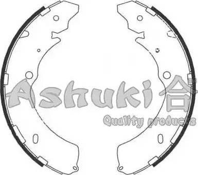 Ashuki IS015-01 - Комплект тормозных колодок, барабанные avtokuzovplus.com.ua