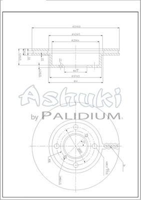 Ashuki K016-69 - Гальмівний диск autocars.com.ua