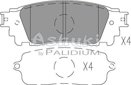 Ashuki L114-02 - Гальмівні колодки, дискові гальма autocars.com.ua