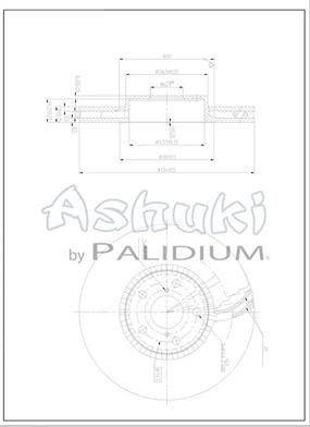 Ashuki L600-01 - Гальмівний диск autocars.com.ua