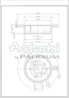 Ashuki L600-03 - Гальмівний диск autocars.com.ua