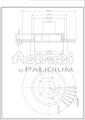 Ashuki N013-98 - Гальмівний диск autocars.com.ua