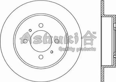 Ashuki N014-11 - Гальмівний диск autocars.com.ua