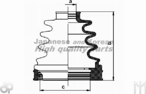 Ashuki N039-05 - Пильник, приводний вал autocars.com.ua