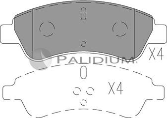 Ashuki P1-1004 - Тормозные колодки, дисковые, комплект autodnr.net