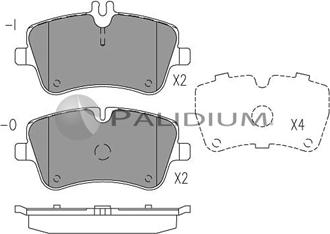 Ashuki P1-1039 - Тормозные колодки, дисковые, комплект avtokuzovplus.com.ua