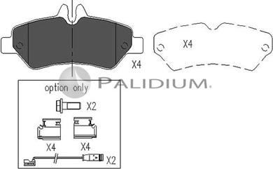 Ashuki P1-1051 - Тормозные колодки, дисковые, комплект avtokuzovplus.com.ua