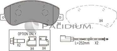 Ashuki P1-1053 - Гальмівні колодки, дискові гальма autocars.com.ua