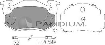 Ashuki P1-1054 - Гальмівні колодки, дискові гальма autocars.com.ua