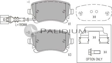 Ashuki P1-1055 - Гальмівні колодки, дискові гальма autocars.com.ua