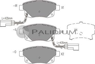 Ashuki P1-1074 - Тормозные колодки, дисковые, комплект avtokuzovplus.com.ua