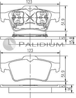 Ashuki P1-1107 - Гальмівні колодки, дискові гальма autocars.com.ua